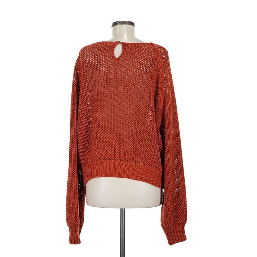 Misha and Puff Adult Net Stitch Sweater in Paprika Medium - Picture 3 of 5